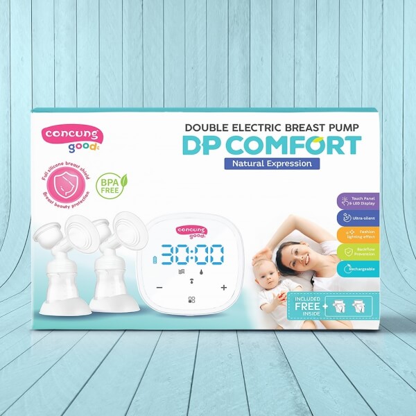 Combo 1 Túi cho mẹ Bellotte Y20020 (màu hồng) và 1 Máy hút sữa điện đôi ConCung Good DP Comfort
