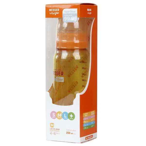 Bình sữa cổ thường Wesser 250ml
