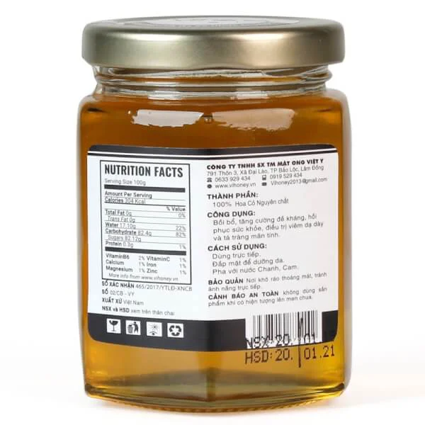 Mật Ong Nguyên Chất 180 ml Vihoney