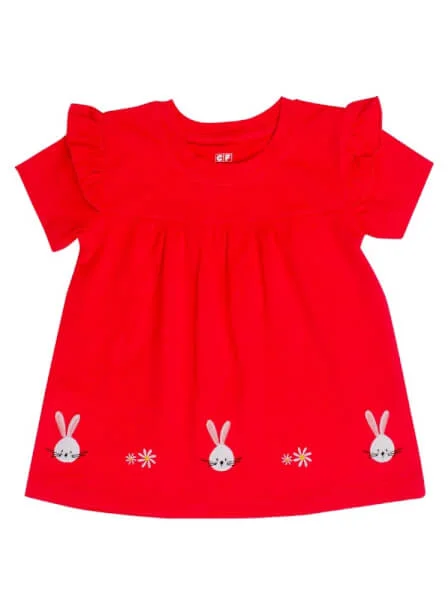 Áo thun bé gái tay ngắn CF G079034 Hồng