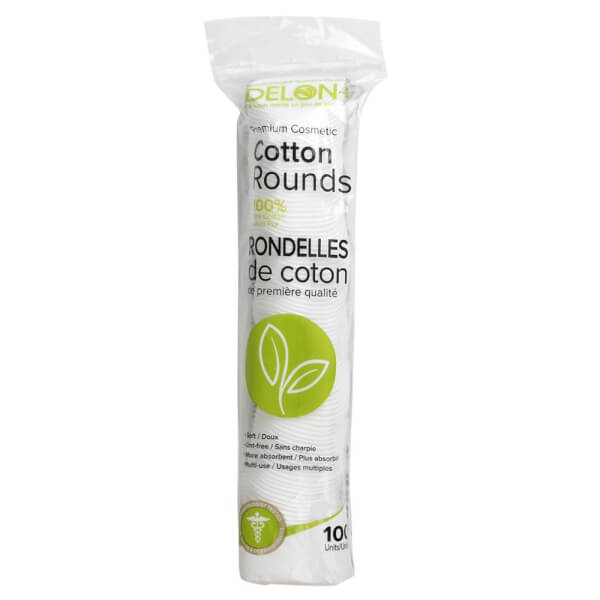 Bông Tẩy Trang cao cấp DELON Premium Cosmetic Cotton Rounds 100 miếng