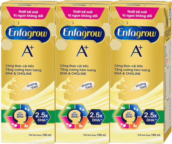 Combo 7 thực phẩm bổ sung: Enfagrow A+ 360 Brain DHA+ hương Vani, Lốc 3 hộp - Mới