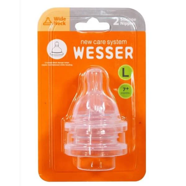 Vỉ 2 núm ty Wesser cổ rộng size L