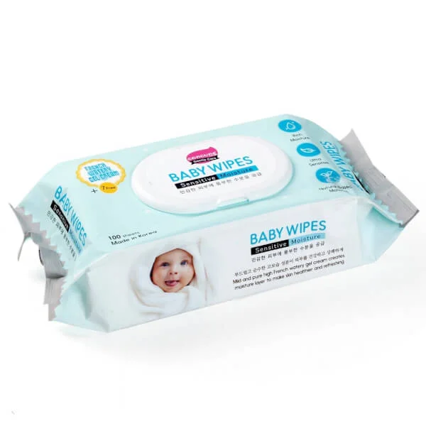 Combo 2 Khăn ướt ConCung Gentle Care Hàn Quốc cho da nhạy cảm, 100 tờ (màu xanh)