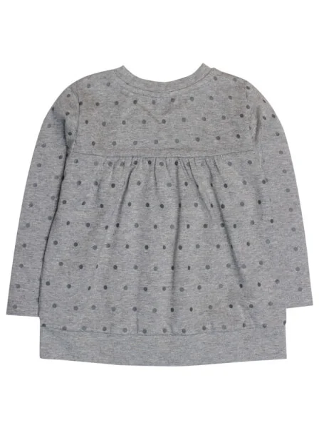 Áo thun bé gái tay dài CF G089011 Xám