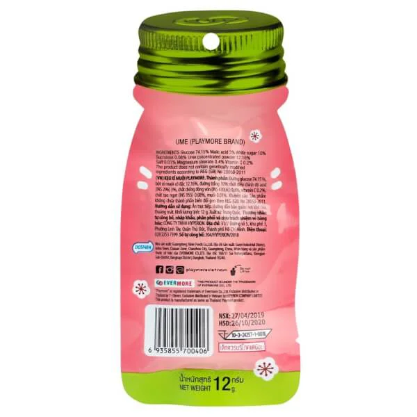 Kẹo Xí muội  Playmore gói 12g