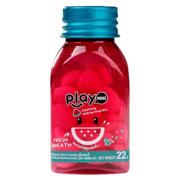 Kẹo the vị dưa hấu Playmore hũ 22g