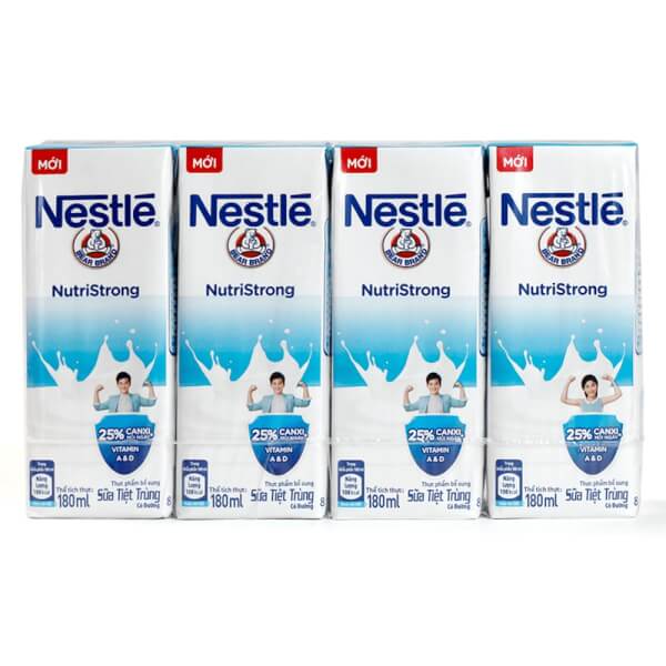 Thực Phẩm Bổ Sung Sữa Tiệt Trùng Nestlé Bear Brand 180ml (Thùng 12 lốc)