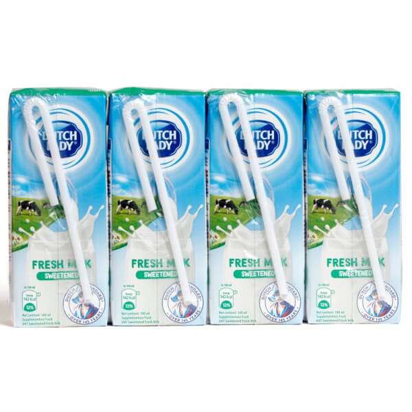 Combo 2 thùng Sữa tươi tiệt trùng có đường Dutch Lady 180ml - Lốc 4 hộp - 12 lốc/thùng