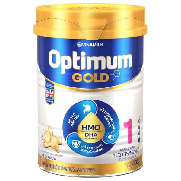 Combo 2 lon Sữa Vinamilk Optimum Gold 1 400g (0-6 tháng)