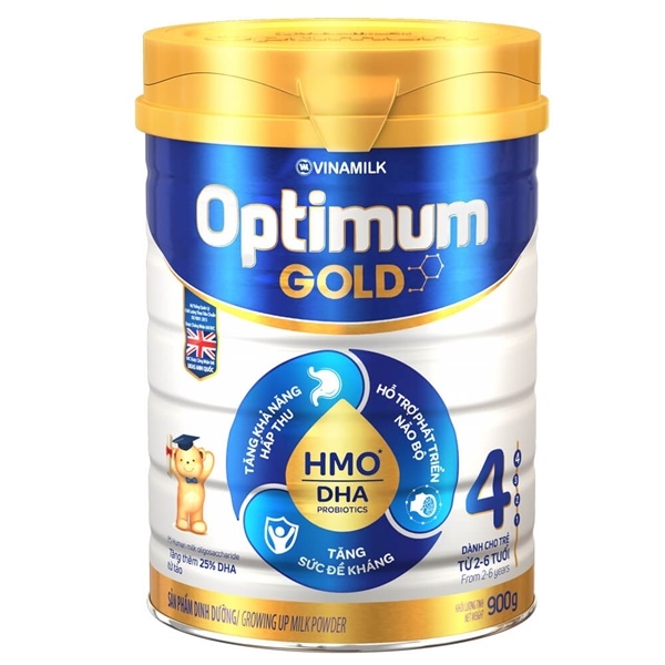 Combo 3 lon Sữa Vinamilk Optimum Gold 4 900g (2-6 tuổi)