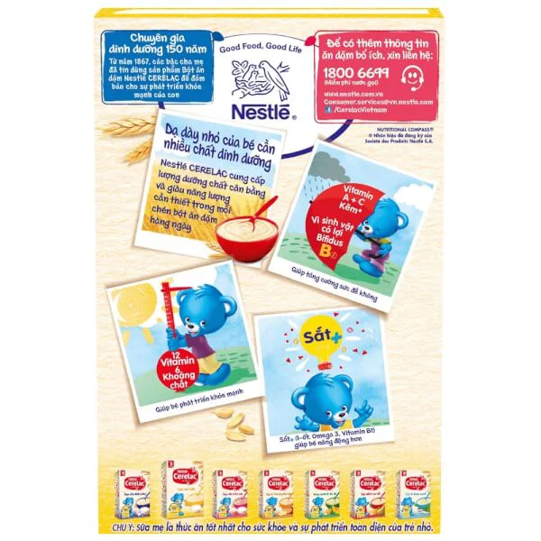 Bột ăn dặm Nestle Lúa Mì Sữa, 200g