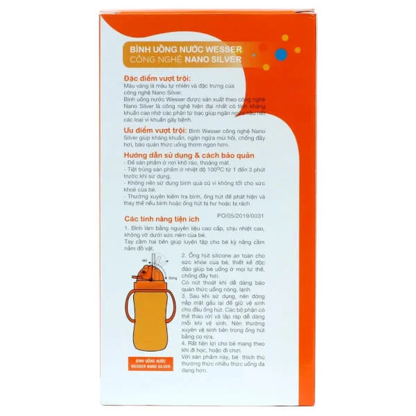 Bình uống nước Wesser 260ml