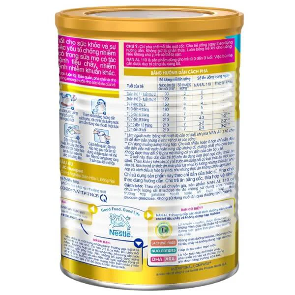 Sữa Nan AL 110 400g (0-3 tuổi)