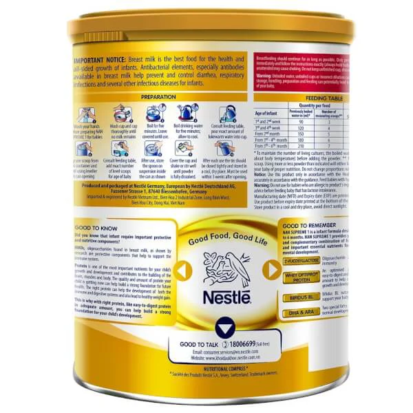 Sữa bột NAN Supreme 1, 400g