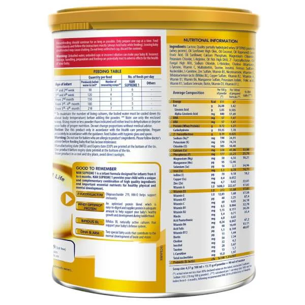 Sữa bột NAN Supreme 1, 400g