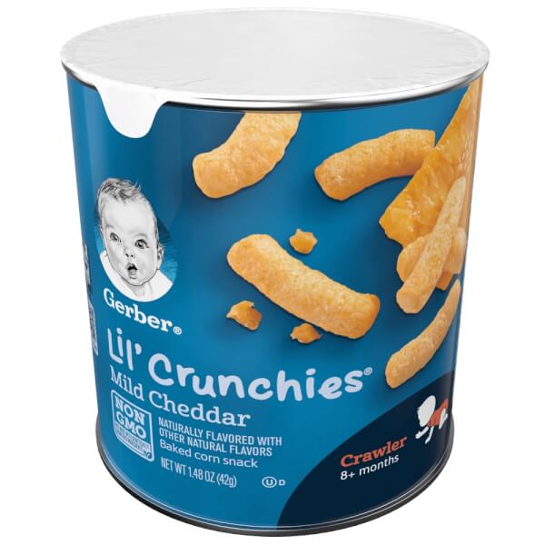 Bánh ăn dặm Gerber Lil Crunchies vị phô mai, 42g