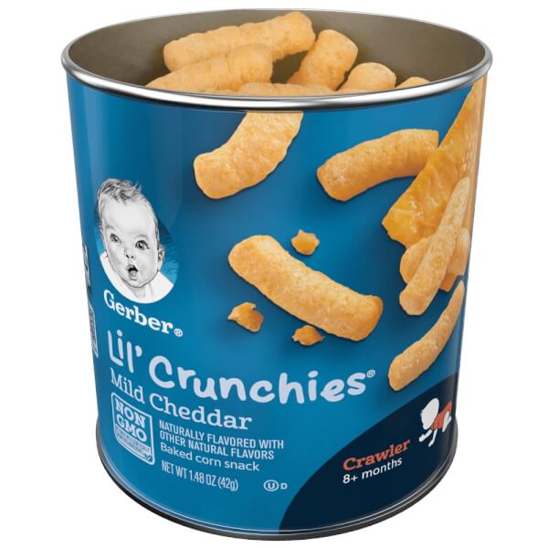 Bánh ăn dặm Gerber Lil Crunchies vị phô mai, 42g