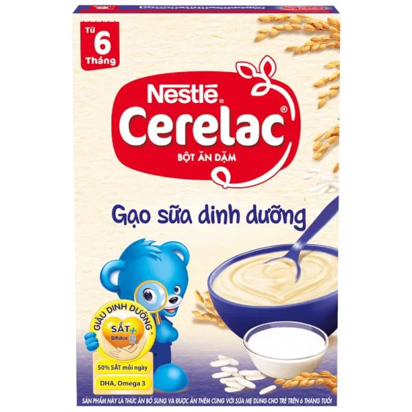 Bột ăn dặm Nestle Gạo sữa dinh dưỡng, 200g