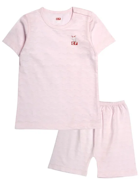 Bộ sơ sinh tay ngắn quần ngắn CF I089003 Hồng