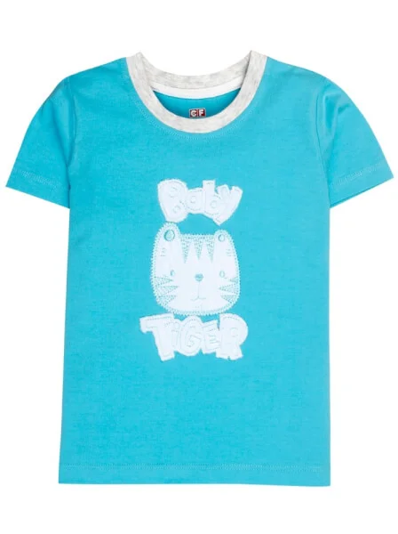 Bộ thun bé trai dài CF B099016 Xanh