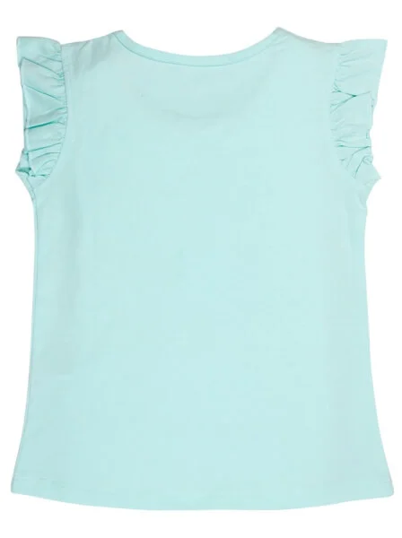 Áo thun bé gái tay ngắn CF G099012 Xanh