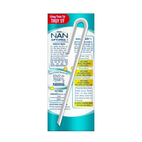 Thực phẩm bổ sung Nestlé NAN OPTIPRO 4 - Thùng 6 lốc