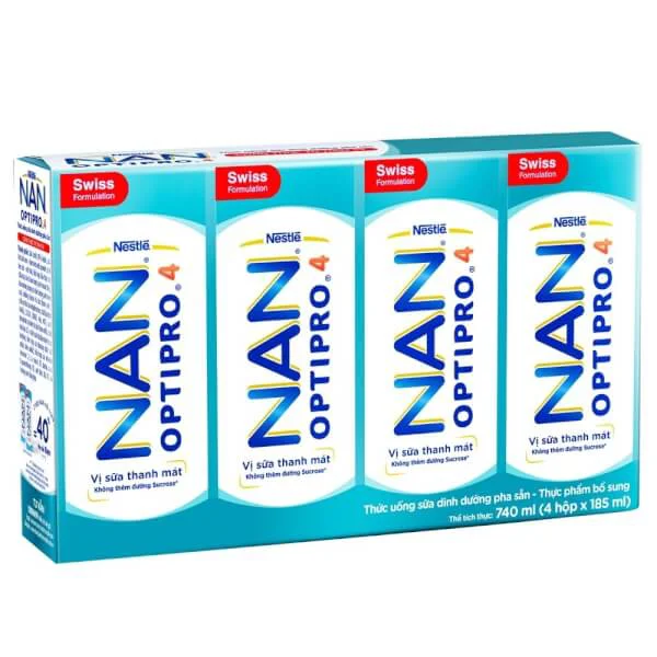 Thực phẩm bổ sung Nestlé NAN OPTIPRO 4 - Thùng 6 lốc