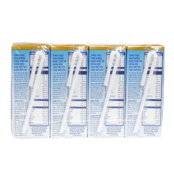 Thực phẩm bổ sung cho trẻ từ 2 tuổi trở lên : Abbott Grow Gold hương vani- Thùng 12 lốc