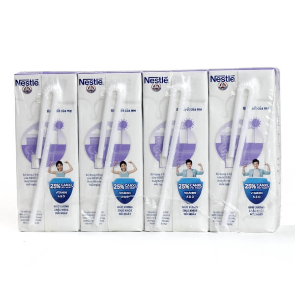 Thực Phẩm Bổ Sung Sữa Tiệt Trùng Nestlé Bear Brand Hương Việt Quất, 180ML - Thùng 12 lốc