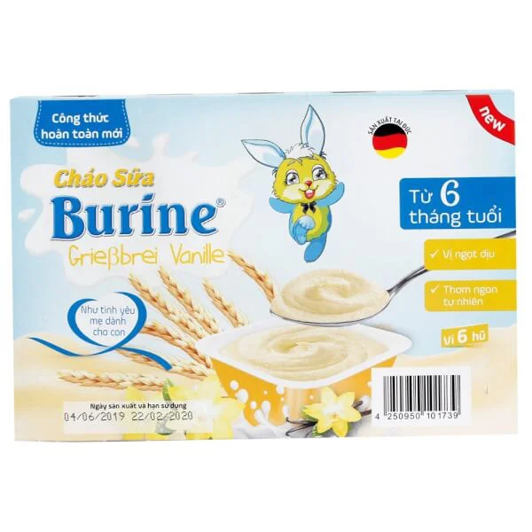 Cháo sữa Burine Grieβbrei vị Vanille dành cho trẻ từ 6 tháng tuổi 300g