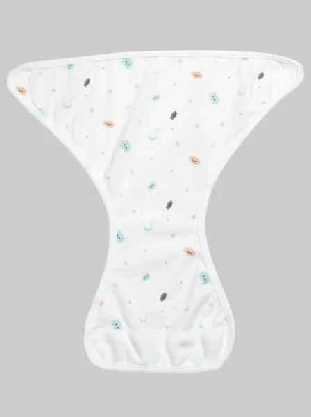 Tã vải sơ sinh dán 5 cái CF (cỡ 1/2/3, Trắng)