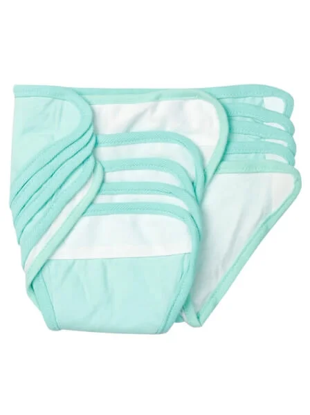 Tã vải sơ sinh dán 5 cái CF (cỡ 1/2/3, Xanh Ngọc)