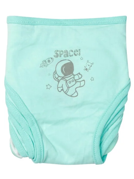 Tã vải sơ sinh dán 5 cái CF (cỡ 1/2/3, Xanh Ngọc)