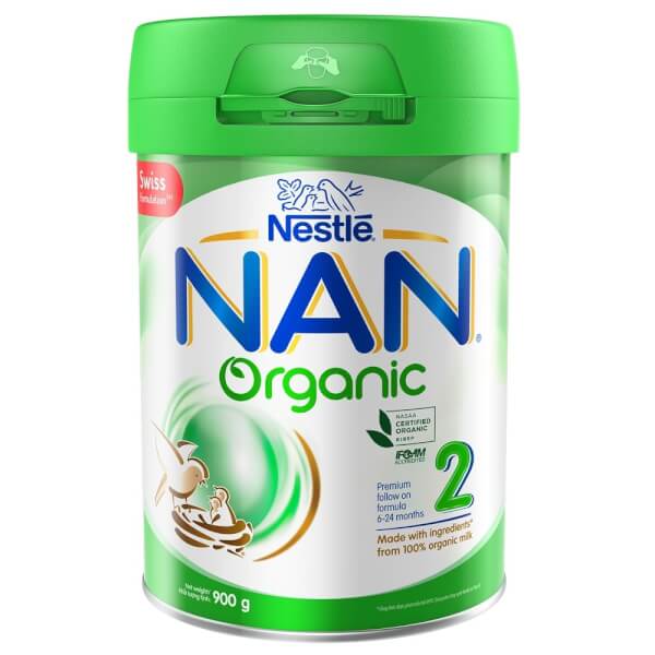 Combo 2 lon Sữa Nan Organic 2 900g (6-24 tháng)