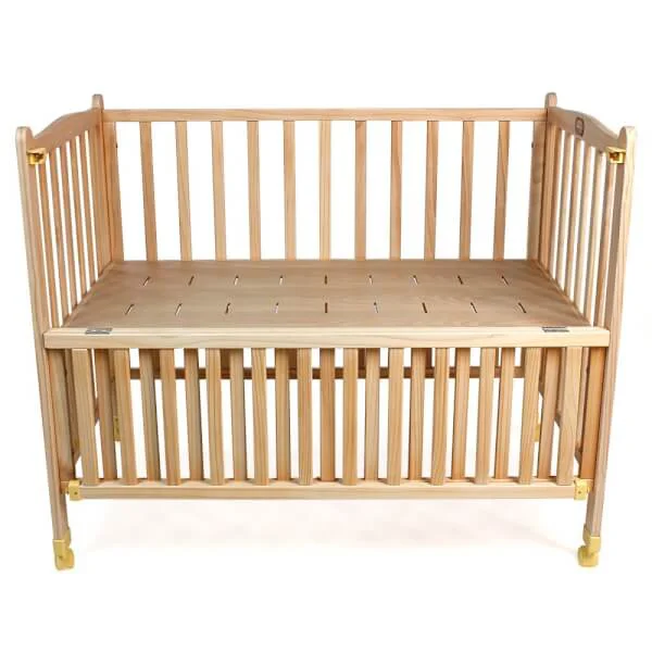 Combo 1 Cũi gỗ đại ConCung Good và 1 Bộ quây nệm gối Autoru dùng cho cũi gỗ - Màu kem