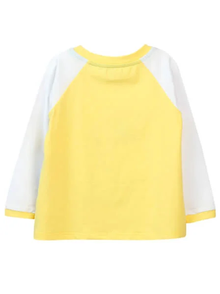 Bộ thun bé gái dài CF G019004 (2Y,Vàng)