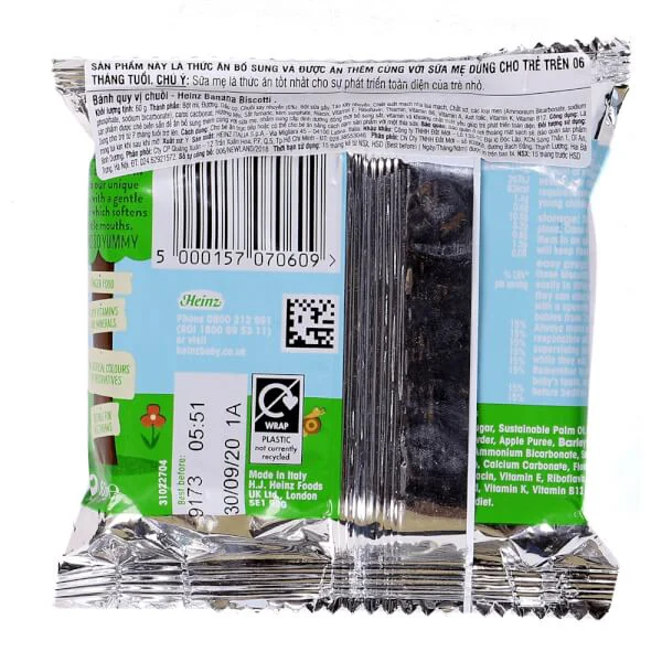 Bánh quy Heinz - Chuối (ít đường)