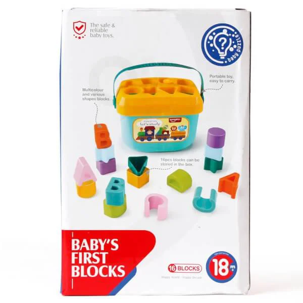 Hộp đồ chơi thả hình khối cho bé 16 khối - HE0218