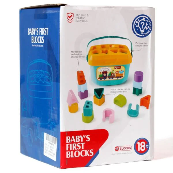 Hộp đồ chơi thả hình khối cho bé 16 khối - HE0218