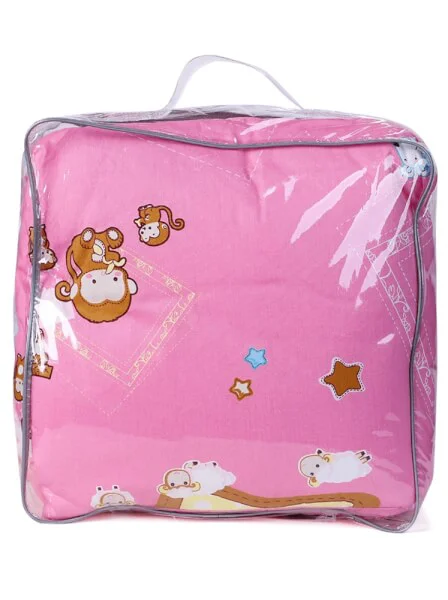 Bộ chăn gối cotton ConCung Good màu hồng