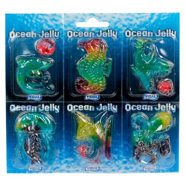 Vỉ Kẹo dẻo đại dương Vidal - Vidal Ocean jelly 66g