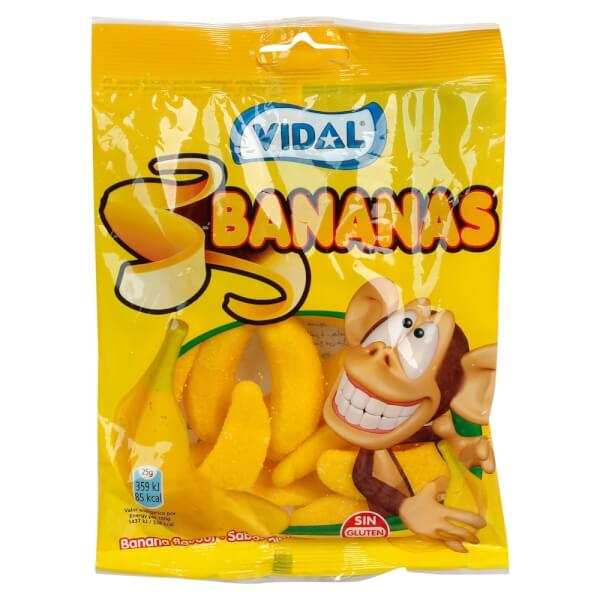 Kẹo dẻo hình quả chuối Vidal - Vidal Jelly Bananas 100g