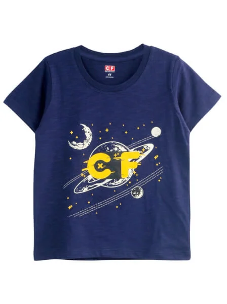 Áo thun bé trai tay ngắn CF B119004 Xanh đen