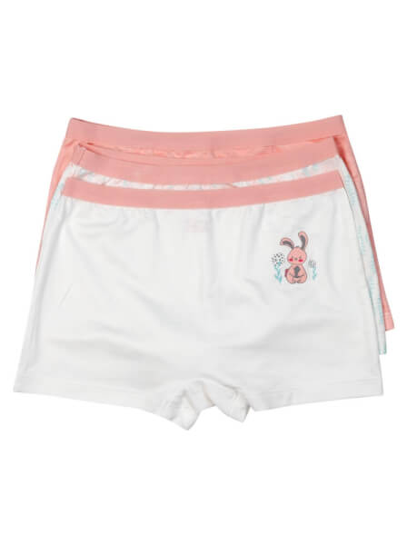 Bộ 3 quần lót bé gái boxer CF G109018 (2-3Y,Nhiều màu)