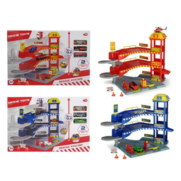 Bộ Đồ Chơi Trẻ Em Trạm Cứu Hộ Rescue Station DICKIE TOYS 2-asst.