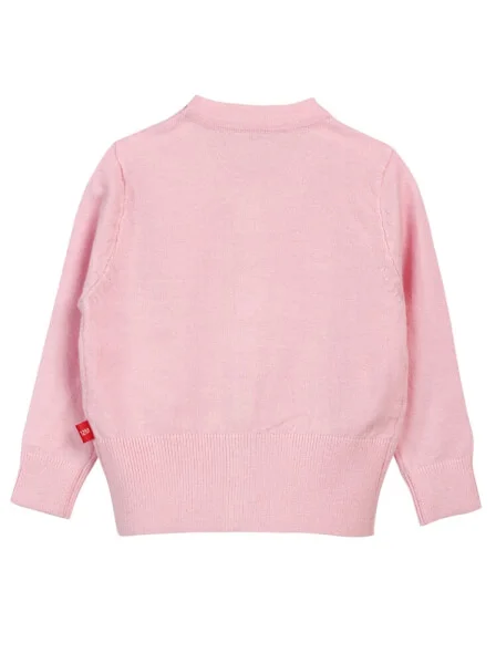 Áo khoác len bé gái CF G109022 (9M,Hồng)