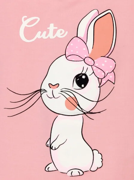 Áo thun bé gái tay ngắn CF G119004 (9M,Hồng)