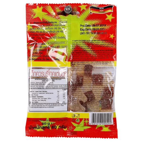 Kẹo dẻo Haribo Happy Cola Zourr 80g