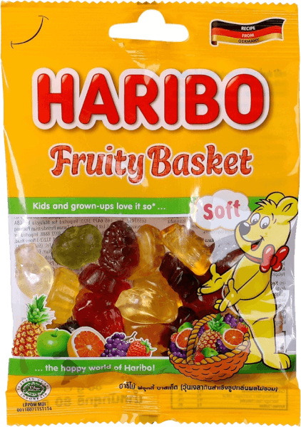 [T] Combo Kẹo dẻo Haribo Worms 80g + Kẹo dẻo Haribo Fruity basket 80g - Giảm 10%